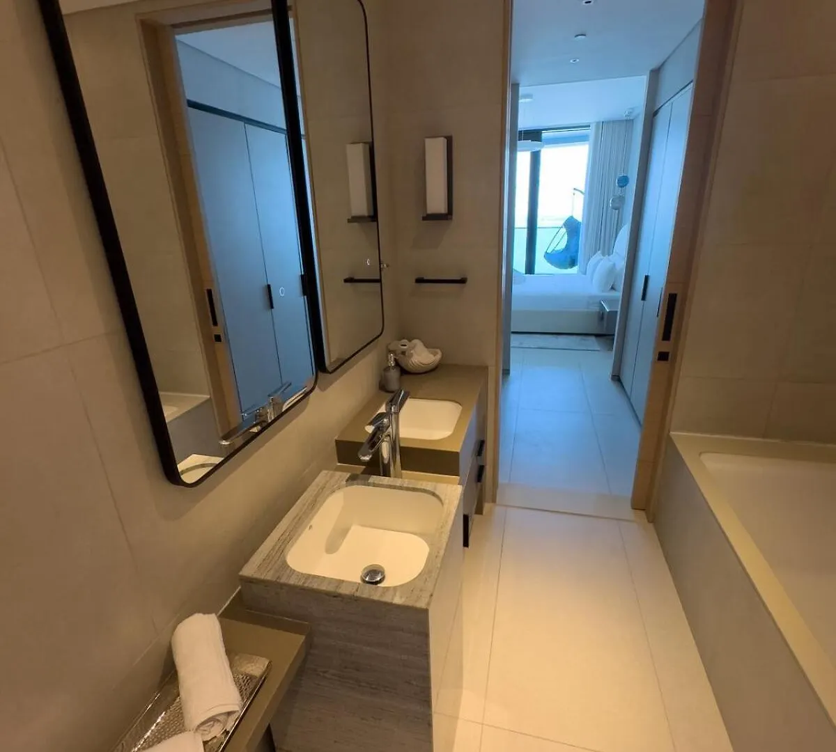 Apartmán Address Beach Resort Epic Palm View 12Th Floor 4Guests Dubaj
